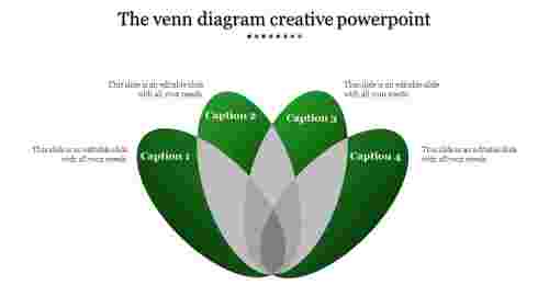 creative powerpoint-The venn diagram creative powerpoint-Green